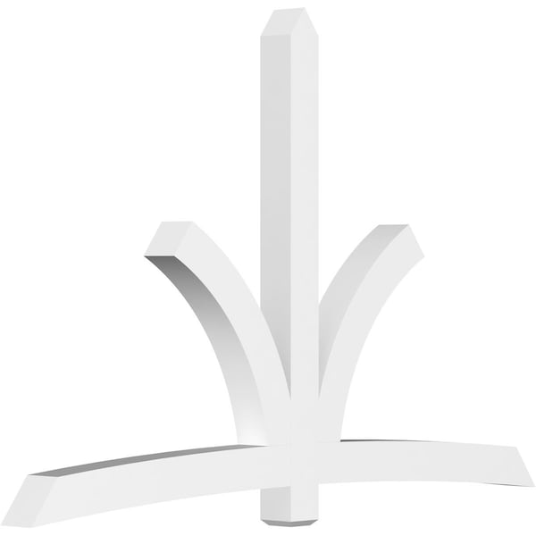 Ekena Millwork Davenport Architectural Grade PVC Gable Bracket, 108"W x 72"H x 6"D x 6"F, 16/12 Pitch GBP108X72X0606DAV00 - main